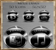 FREE Metal Disks Icons FREE Metal Disks Icons