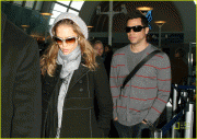 Jessica Alba Arriving At LAX Airport with Cash Pictures