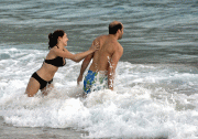 4429242595202 Kelly Brook Black Bikini Candids in St Barth (x50)