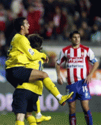 Sporting Gijon vs Barca Pictures, on 30/01/10